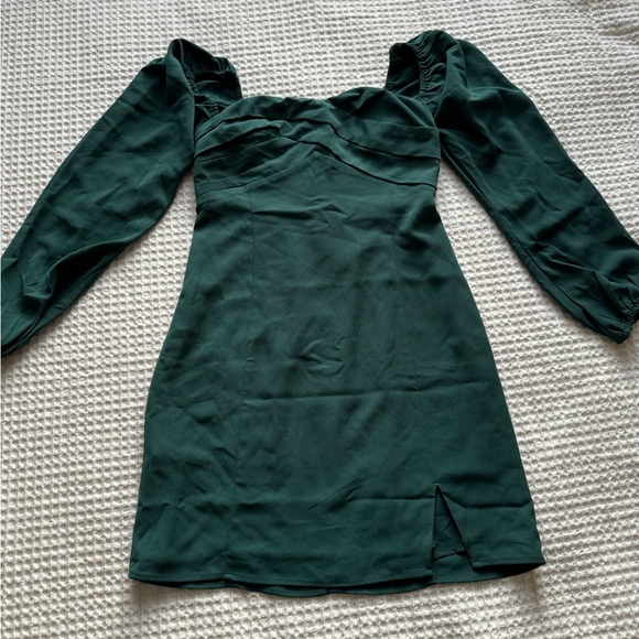 Abercrombie Mini Dress Size S Emerald Green - Picture 1 of 3